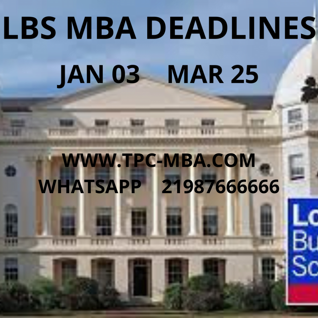 MBA DEADLINES – TPC MBA